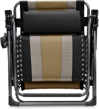 Carica l'immagine nel visualizzatore di Gallery, - Sedia a Sdraio Zero Gravity, Imbottita, Nero, Set Da 2