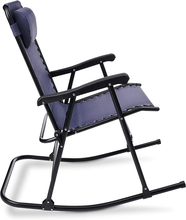 Carica l'immagine nel visualizzatore di Gallery, - Sedia a Dondolo Pieghevole, Blu