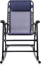 Carica l'immagine nel visualizzatore di Gallery, - Sedia a Dondolo Pieghevole, Blu