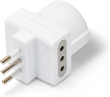 Carica l'immagine nel visualizzatore di Gallery, ADAPT-3-10S Adattatore Triplo 1 Presa Schuko 10/16A + 2 Prese 10A. Spina 10A, 1