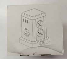 Carica l'immagine nel visualizzatore di Gallery, Ciabatta Elettrica, Torretta Multipresa Con 7 Prese E 3 Porte USB-A & 1 Tipo C,