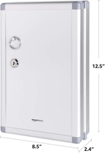 Carica l'immagine nel visualizzatore di Gallery, - Cassetta Di Sicurezza per 24 Chiavi, Con Serratura, Colore: Argento
