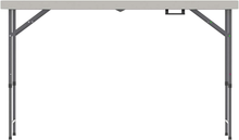 Carica l'immagine nel visualizzatore di Gallery, Heavy Duty Cavalletto Da Tavolo Pieghevole Argento, 4 Piedi, 122 X 61 X 72 Cm Di