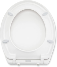 Carica l'immagine nel visualizzatore di Gallery, - Sedile WC in Urea, Resistente, Con Chiusura Ammortizzata E Sgancio Rapido, Dim