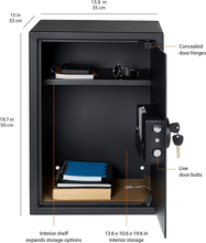 Carica l'immagine nel visualizzatore di Gallery, - Cassaforte per Uso Domestico, 50 L