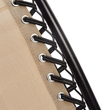 Carica l'immagine nel visualizzatore di Gallery, - Sedie a Sdraio Zero Gravity Con Tavolino, Set Da 2, Beige