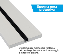 Carica l'immagine nel visualizzatore di Gallery, - Profilo LED Con Cartongesso 2Mt - Integrato in Lastra Di Cartongesso Di Spesso
