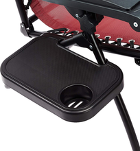 Carica l'immagine nel visualizzatore di Gallery, - Sedie a Sdraio Zero Gravity Con Tavolino, Set Da 2, Rosso