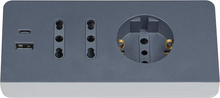 Carica l'immagine nel visualizzatore di Gallery, S3711DBU Ciabatta Elettrica Multipresa Da Scrivania, Spina Piccola 10A, 2 Prese