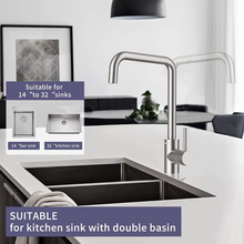 Carica l'immagine nel visualizzatore di Gallery, . by Amazon - Rubinetto Cucina 2 Funzioni Girevole a 360 °Miscelatore Monocomand