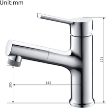 Carica l'immagine nel visualizzatore di Gallery, . by Amazon - Rubinetto Bagno Lavabo Con Doccetta Estraibile E Spruzzatore a Dop