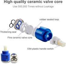 Carica l'immagine nel visualizzatore di Gallery, . by Amazon - Rubinetto Bagno Lavabo Con Doccetta Estraibile E Spruzzatore a Dop