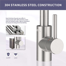 Carica l'immagine nel visualizzatore di Gallery, . by Amazon - Rubinetto Cucina 2 Funzioni Girevole a 360 °Miscelatore Monocomand