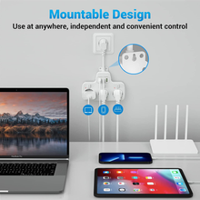 Carica l'immagine nel visualizzatore di Gallery, Ciabatta Multipresa Con USB C, Ciabatta Elettrica Con 3 Prese Schuko Presa USB (