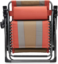 Carica l'immagine nel visualizzatore di Gallery, - Sedia a Sdraio Zero Gravity, Imbottita, per Esterni, 100 X 76 X 112 Cm, Rosso