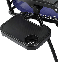 Carica l'immagine nel visualizzatore di Gallery, - Sedie a Sdraio Zero Gravity Con Tavolino, Set Da 2, Blu