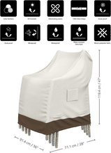 Carica l'immagine nel visualizzatore di Gallery, - Copertura Protettiva per Sedie Impilabili Da Giardino