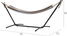 Carica l'immagine nel visualizzatore di Gallery, - Amaca in Tessuto Con Struttura Di Sostegno per Due Persone