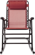 Carica l'immagine nel visualizzatore di Gallery, - Sedia a Dondolo Pieghevole, Rosso
