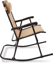 Carica l'immagine nel visualizzatore di Gallery, - Sedia a Dondolo Pieghevole, Beige