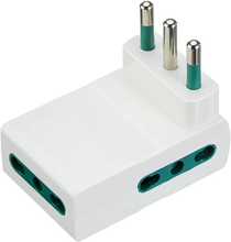 Carica l'immagine nel visualizzatore di Gallery, RI.00311.B Adattatore Multiplo Salvaspazio Con 3 Uscite Bpresa SICURY 2P+T 16 A,