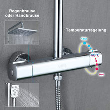 Carica l'immagine nel visualizzatore di Gallery, . by Amazon - Sistema Doccia Con Miscelatore Termostatico 40℃ Colonna Doccia Rea