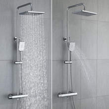 Carica l'immagine nel visualizzatore di Gallery, . by Amazon - Sistema Doccia Con Miscelatore Termostatico 40℃ Colonna Doccia Rea