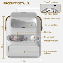 Carica l'immagine nel visualizzatore di Gallery, - Mini Condizionatore D'Aria Portatile, 3 in 1, Mini Condizionatore D'Aria 3 in