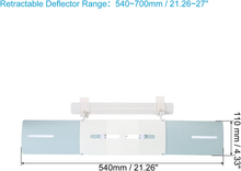 Carica l'immagine nel visualizzatore di Gallery, 540X700Mm Regolabile Aria Condizionatore Deflettore Plastica Telescopico Parabre
