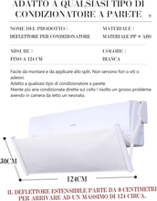 Carica l'immagine nel visualizzatore di Gallery, Deflettore per Climatizzatore (Bianca)Non Necessita Di Foratura Parabrezza Aria