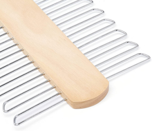 Carica l'immagine nel visualizzatore di Gallery, , Gancio Con 20 Barre Porta Cravatte E Cinture in Legno, Naturale, Confezione Da