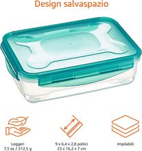 Carica l'immagine nel visualizzatore di Gallery, - Set Di Contenitori a Chiusura Ermetica per Alimenti, 3 Pezzi Da 1,2 L