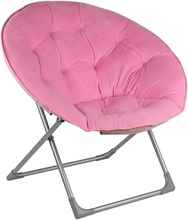 Carica l'immagine nel visualizzatore di Gallery, - Sedia a Disco in Pelliccia Sintetica Con Struttura in Metallo