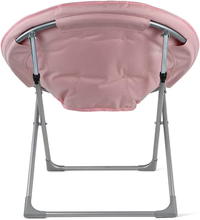 Carica l'immagine nel visualizzatore di Gallery, - Sedia a Disco in Pelliccia Sintetica Con Struttura in Metallo