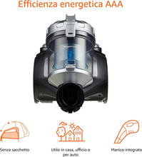 Carica l'immagine nel visualizzatore di Gallery, , Aspirapolvere Cilindrico Senza Sacchetto 15KC-71EU4, Potente per Pavimenti Dur