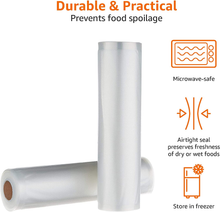 Carica l'immagine nel visualizzatore di Gallery, - Rotoli Sottovuoto per Alimenti, 22 Cm X 500 Cm, Pacco Da 2