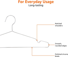 Carica l'immagine nel visualizzatore di Gallery, - Grucce Appendiabiti in Acciaio Inox, Confezione Da 20