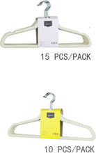 Carica l'immagine nel visualizzatore di Gallery, - Gruccia in Velluto Con Portapantaloni, 50 Pezzi, Avorio