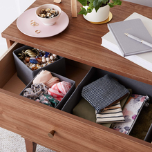 Carica l'immagine nel visualizzatore di Gallery, - Organizer in Tessuto per Cassetto, Set Di 6