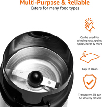 Carica l'immagine nel visualizzatore di Gallery, - Macinacaffè Elettrico in Acciaio Inossidabile