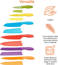 Carica l'immagine nel visualizzatore di Gallery, - Set Di Coltelli Colorati, 12 Pezzi