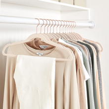 Carica l'immagine nel visualizzatore di Gallery, - Confezione Da 50 Grucce Sottili Con Superficie Antiscivolo in Velluto - Rosa C