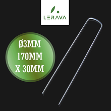 Carica l'immagine nel visualizzatore di Gallery, Picchetti Telo Pacciamatura – 50 Pezzi - Picchetti Giardino – Ø3Mm - Picchetti A