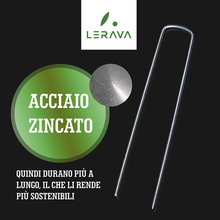 Carica l'immagine nel visualizzatore di Gallery, Picchetti Telo Pacciamatura – 50 Pezzi - Picchetti Giardino – Ø3Mm - Picchetti A