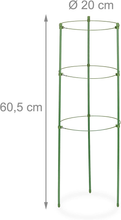 Carica l'immagine nel visualizzatore di Gallery, Set Da 4 Sostegni Circolari per Pomodori, Piante Rampicanti, Rose, a 3 Gambe, in