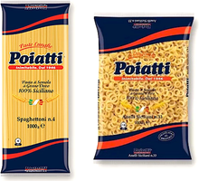 Carica l'immagine nel visualizzatore di Gallery, Pasta Poiatti 1 Kg. SPAGHETTINI + 5 X 1 KG. ANELLINI SICILIANI Totale 10 Kg. Di
