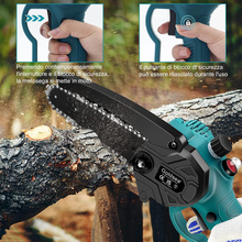 Carica l'immagine nel visualizzatore di Gallery, Mini Motosega a Batteria 6 Pollice, Motosega a Batteria per Potatura Con Oliato