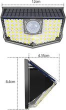 Carica l'immagine nel visualizzatore di Gallery, Faretti Solari a Led Da Esterno IP67 Con Sensore Di Movimento Lampade Solari a L