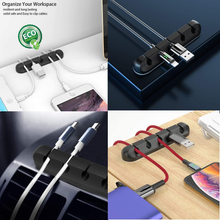 Carica l'immagine nel visualizzatore di Gallery, Organizador para La Gestión De Cables con Clip Cables,Ganchos Adhesivos,Soporte