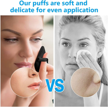 Carica l'immagine nel visualizzatore di Gallery, Piumini Da Cipria, 4 Pezzi Soffio Di Cipria Triangolo Del Viso, Riutilizzabile S